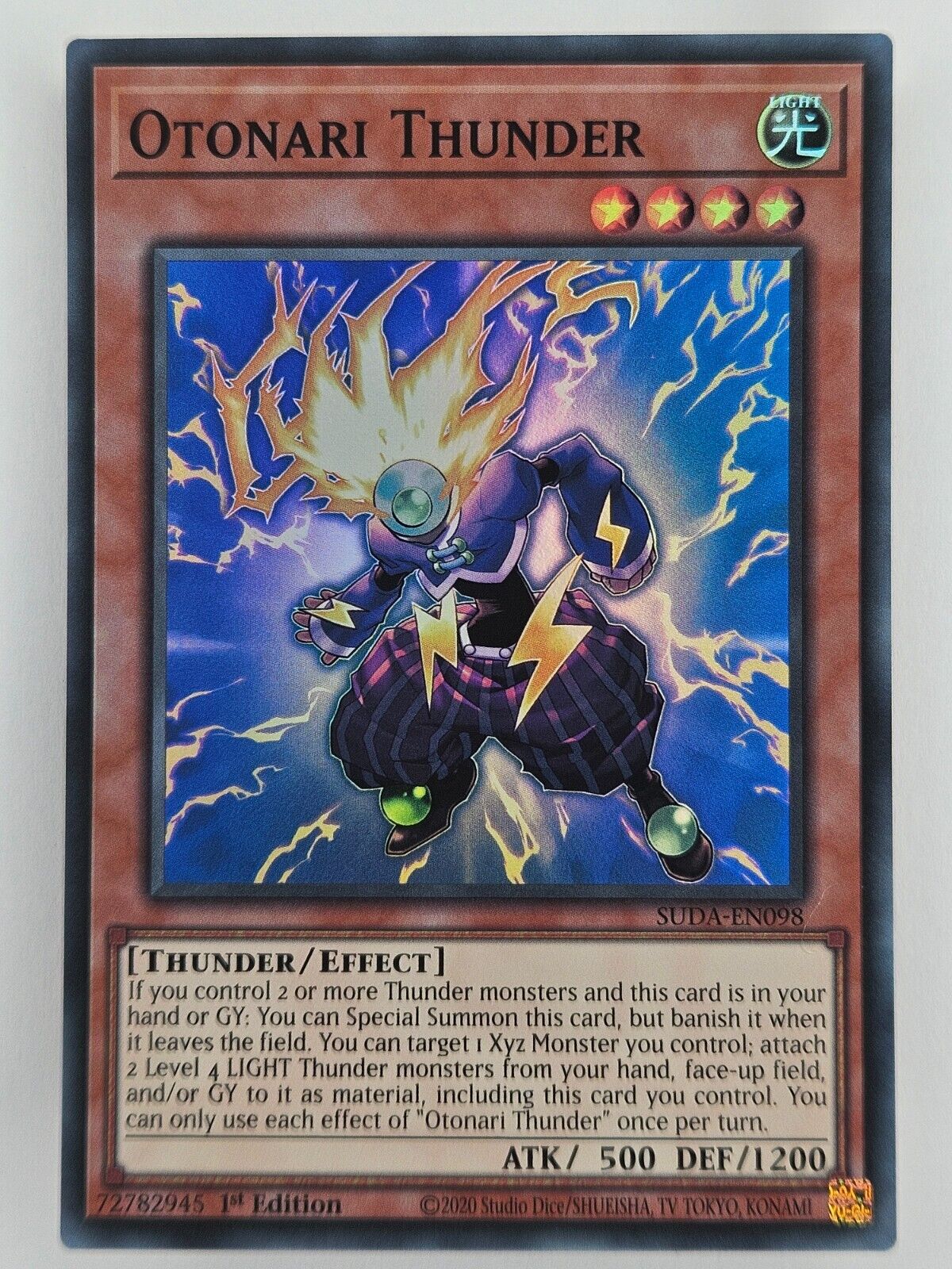 ㊙️ Yu Gi Oh - SUDA-EN098 Otonari Thunder - Super Rare - Supreme Darkness