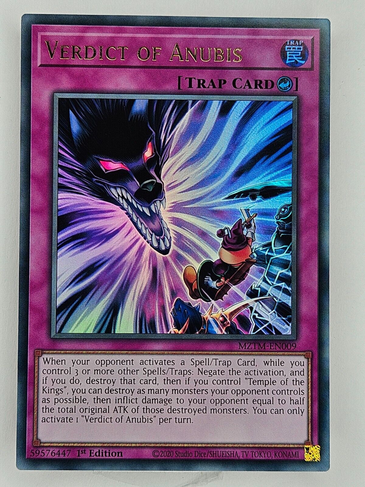 ㊙️ Yu Gi Oh - MZTM-EN009 Verdict Of Anubis - UR - Maze Of The Master