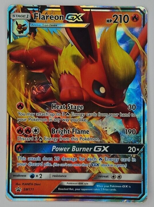 ⚡ Pokemon TCG - SM171 Flareon GX - Holo - Black Star Promo