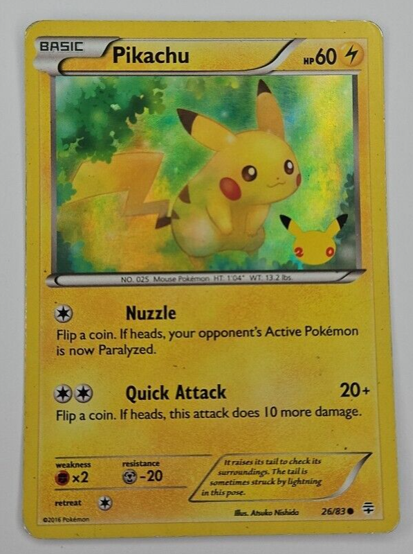 ⚡ Pokemon TCG - 26/83 Pikachu - Holo - Generations 20th Anniversary