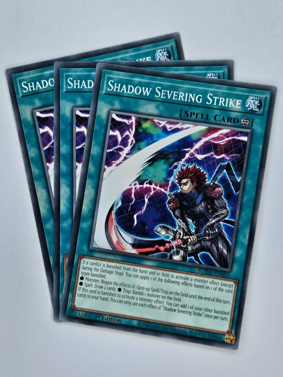 ㊙️ Yu Gi Oh - 3X SUDA-EN085 Shadow Severing Strike - Supreme Darkness