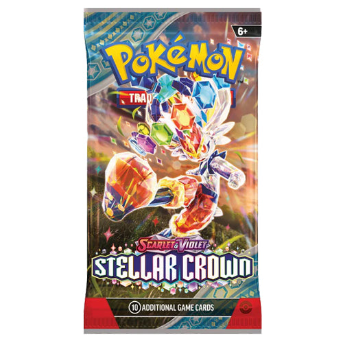 Pokemon TCG - Stellar Crown Booster Art-Pack (4x Booster Packs)