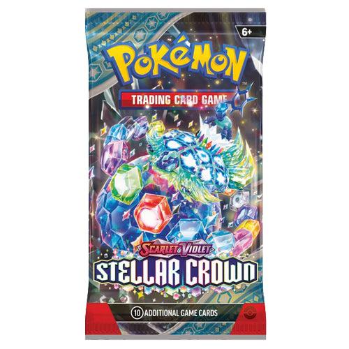 Pokemon TCG - Stellar Crown Booster Art-Pack (4x Booster Packs)