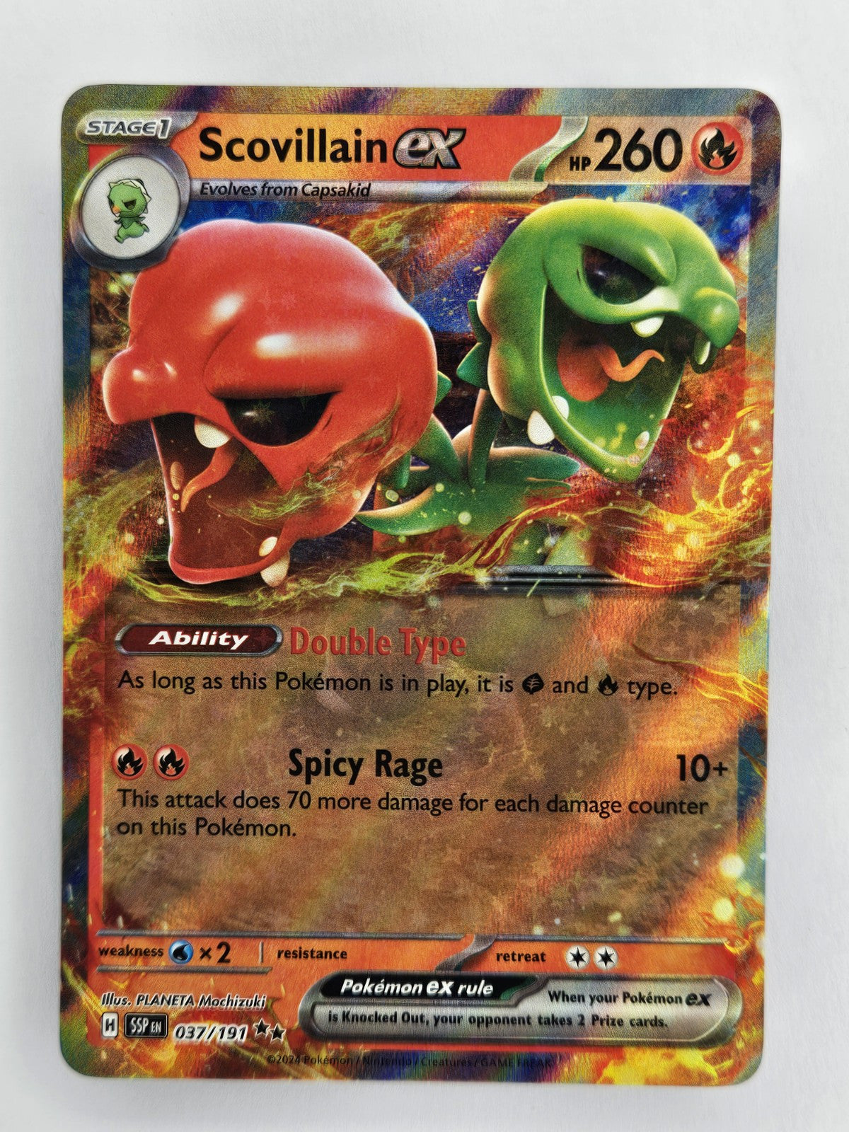 ⚡️ Pokemon TCG - 037/191 Scovillain EX - Double Rare - Surging Sparks
