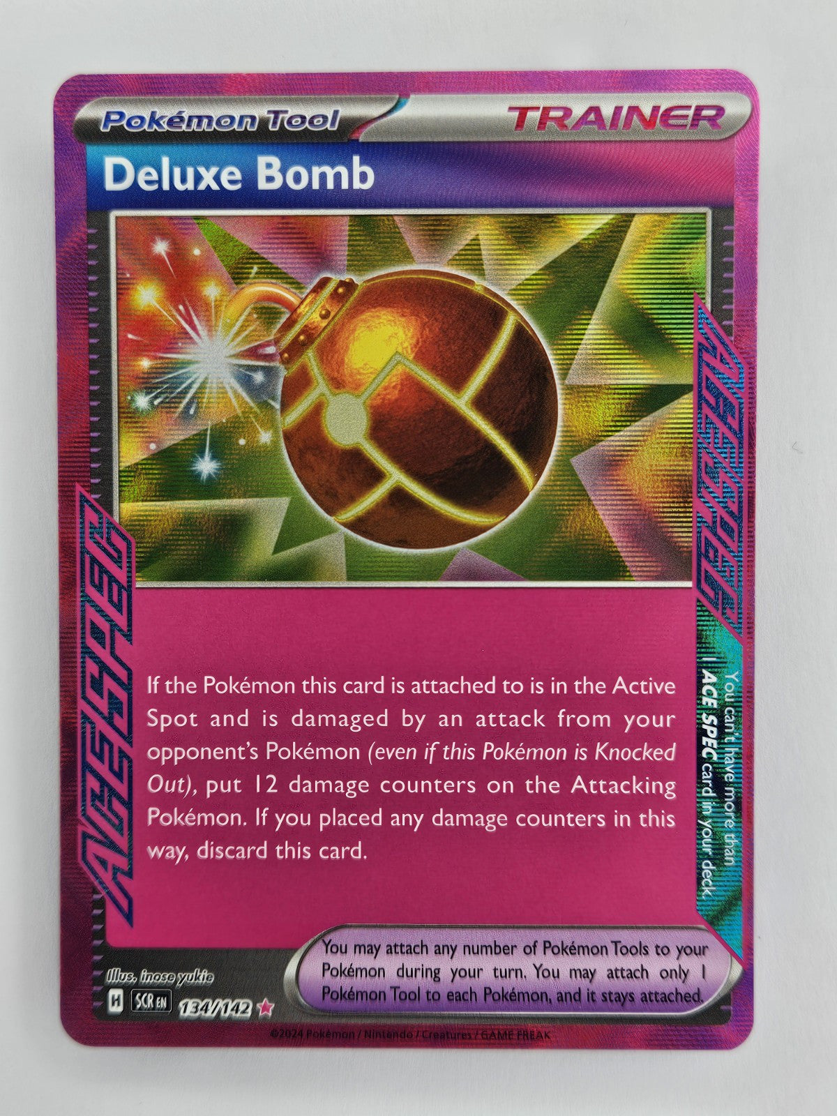 ⚡️ Pokemon TCG - 134/142 Deluxe Bomb - Ace Spec Rare - Stellar Crown
