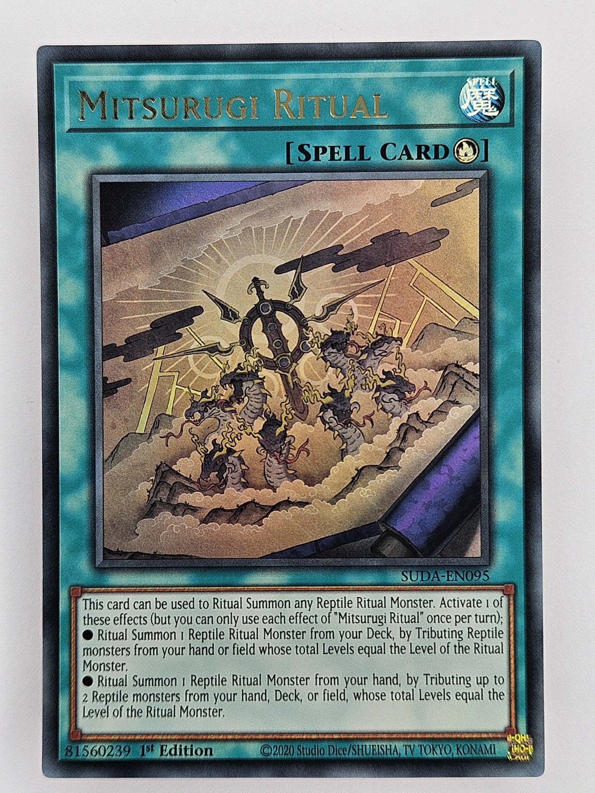 ㊙️ Yu Gi Oh - SUDA-EN095 Mitsurugi Ritual - Ultra Rare - Supreme Darkness