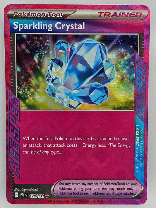 ⚡️ Pokemon TCG - 129/131 Sparkling Crystal - Ace Spec - Prismatic Evolutions