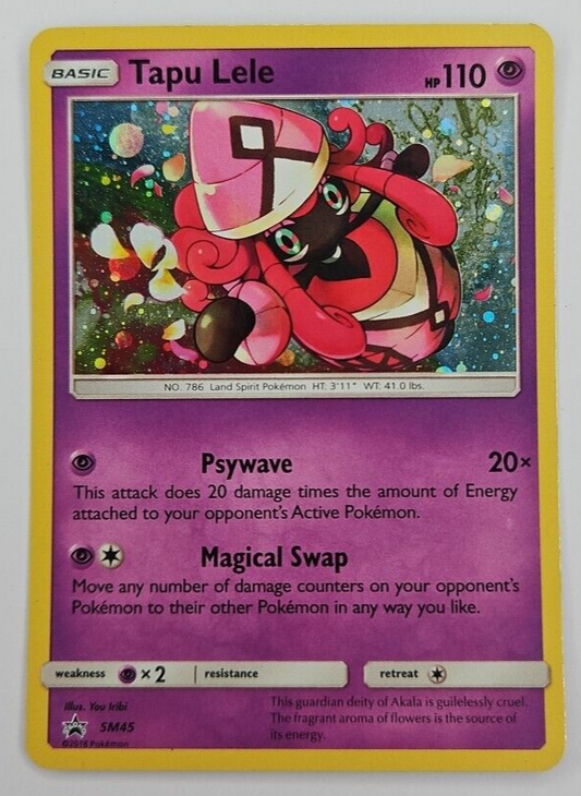 ⚡ Pokemon TCG - SM45 Tapu Lele - Holo - Sun & Moon - Black Star Promo