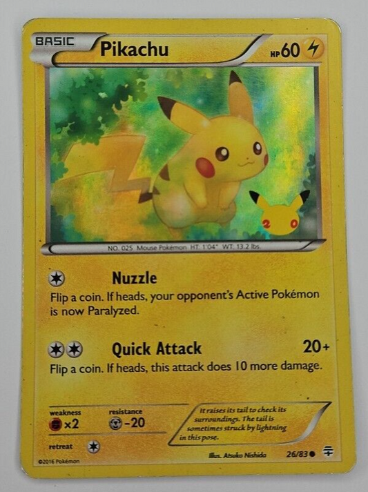 ⚡ Pokemon TCG - 26/83 Pikachu - Holo - Generations 20th Anniversary