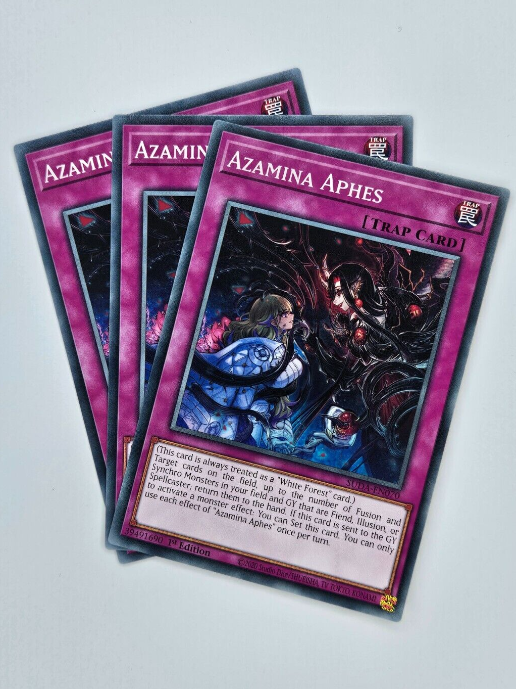 ㊙️ Yu Gi Oh - 3X SUDA-EN070 Azamina Aphes - Supreme Darkness