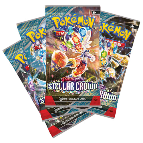 Pokemon TCG - Stellar Crown Booster Art-Pack (4x Booster Packs)